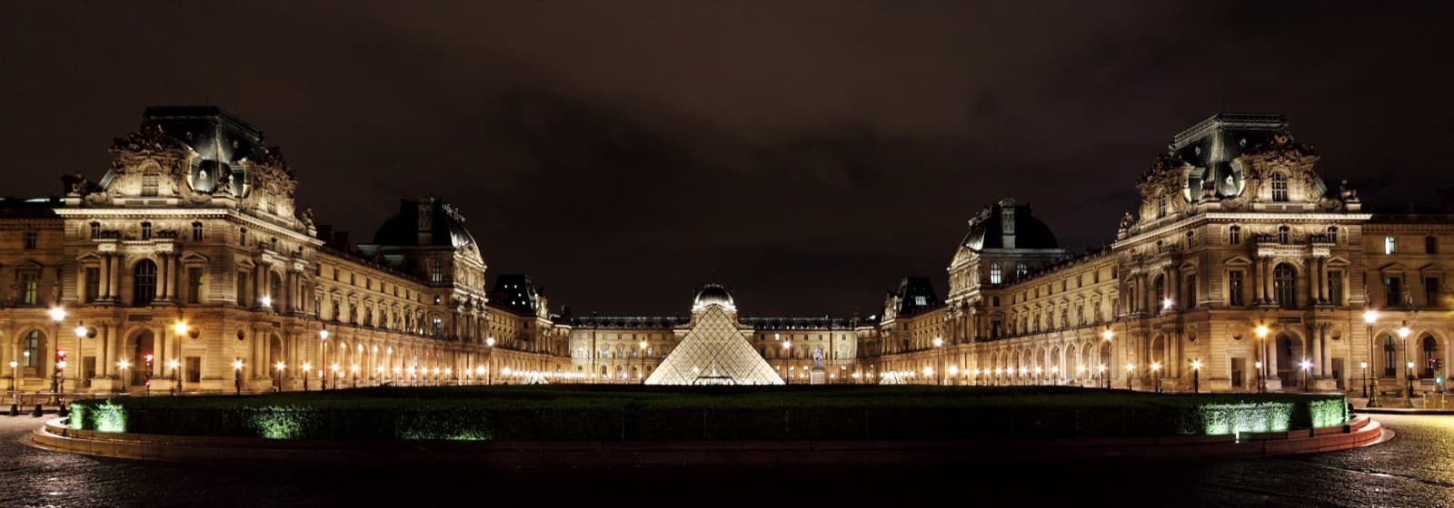 Paris street at night with elegant alternative nightlife atmosphere